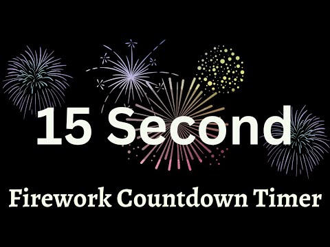15 Second 4th Of July Countdown Firework Timer! (With Firework sound effect ending)
