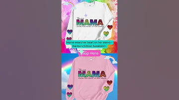 Stand Out And Spread The Love With Our New Rainbow Heart Sweatshirt MamaWearsHerHeart 