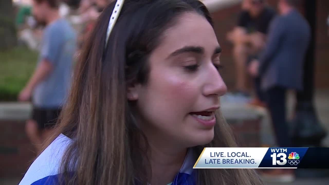 University of Alabama students gather to protest in solidarity with Palestine