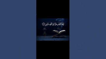 تلاوة قرانية هادئه من سورة القدر |بصوت القارئ فارس عباد | تلاوة🙂تريح القلب♥والروح😇#قرآن #تلاوة_خاشعة