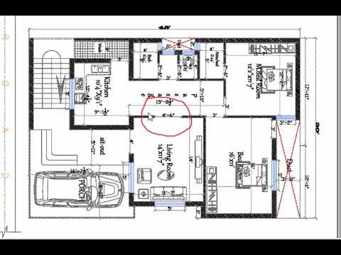 30x45 East Facing House Plan Youtube
