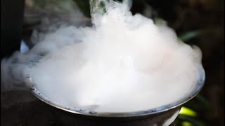 Experiment with liquid nitrogen/ crazy nitrogen/ опыты с жидким азотом / познаватель видео / crushed