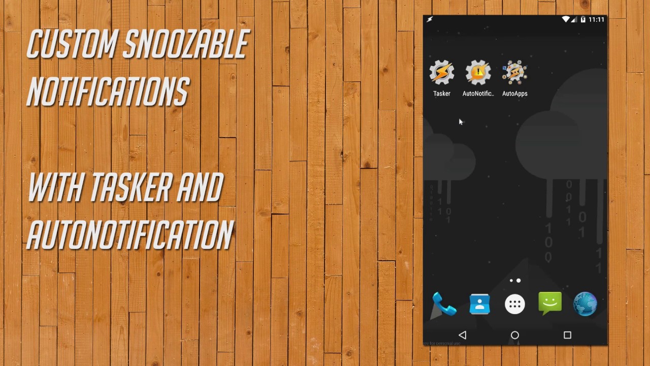 Tutorial: Making Snoozable Notifications on with Tasker and AutoNotification - YouTube