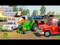 PULLING TRACTOR ENGINE BLOWS UP!? | (ROLEPLAY) FARMING SIMULATOR 2019