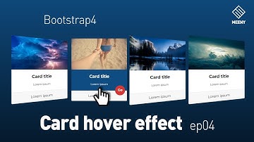 Card hover effect ep04 - Bootstrap4
