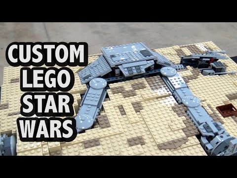 LEGO Rey's Home AT-AT / Cantina from Star Wars