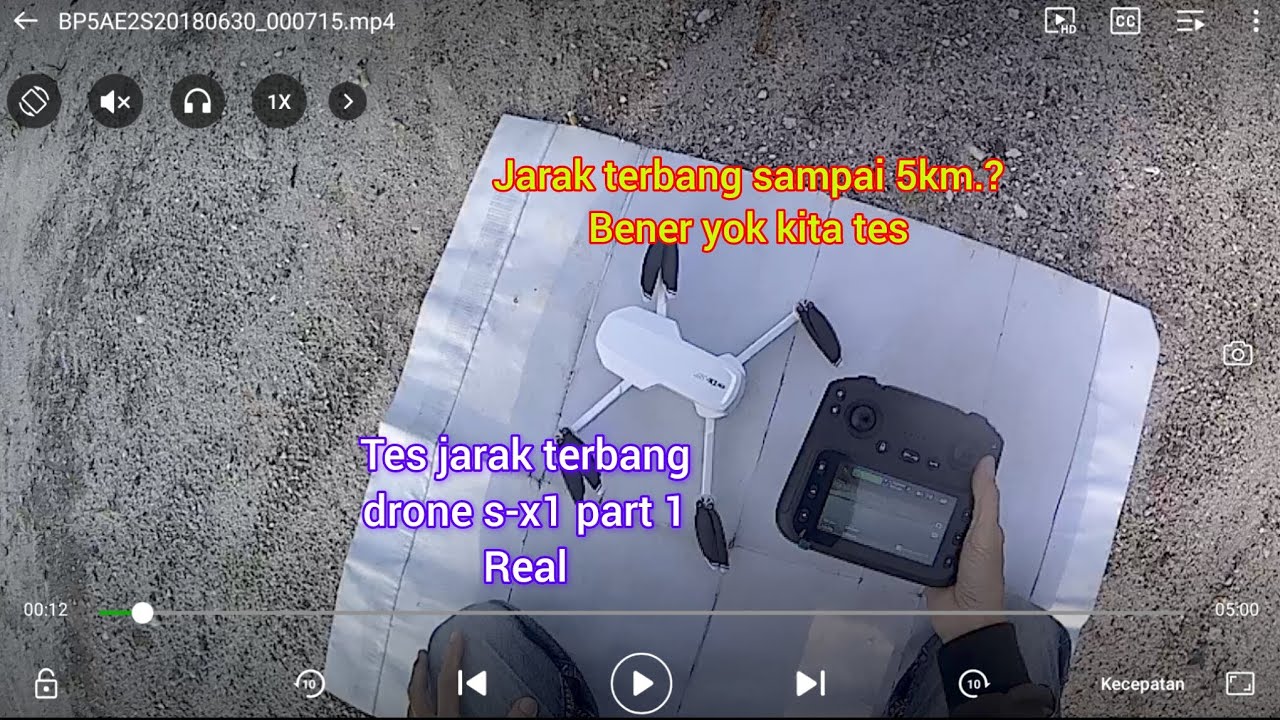 Tes jarak terbang Drone s-x1 part 1@Lenka Drone 