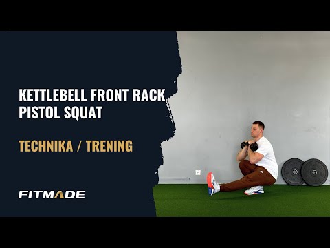 Miniatura filmu: Kettlebell front rack pistol squat – technika