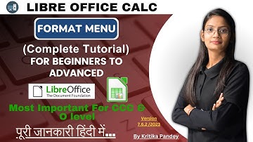 Format Menu Libre Office Calc | Format Menu Full Tutorial in one Shot | ComputerTechAcademy