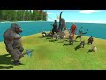 Kong vs godzilla 2014  shin godzilla  all kaiju monster  animal revolt battle simulator