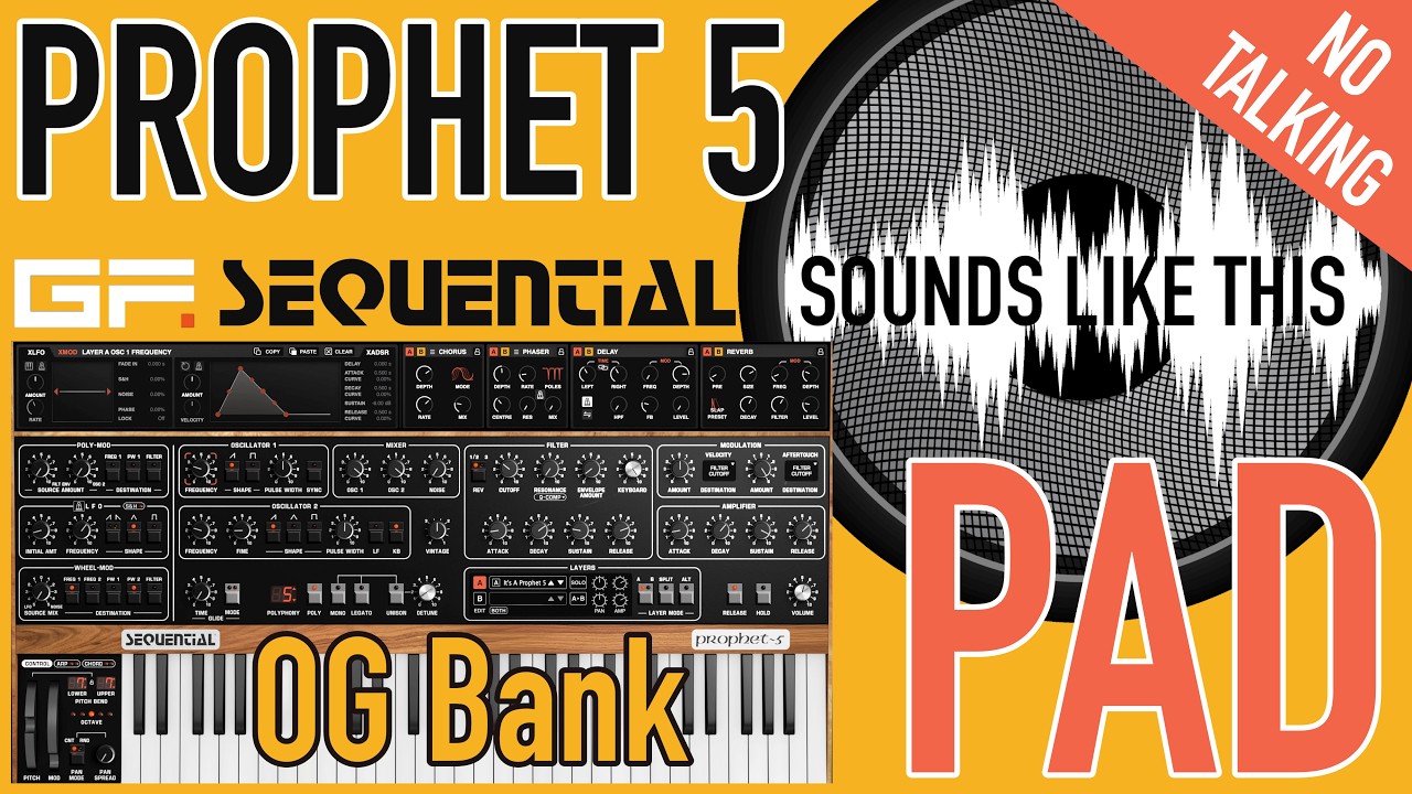 Watch GForce Sequential PROPHET 5 (OG Bank) | PAD | Sounds Like This (No Talking) on YouTube Watch GForce Sequential PROPHET 5 (OG Bank) | PAD | Sounds Like This (No Talking) on YouTube