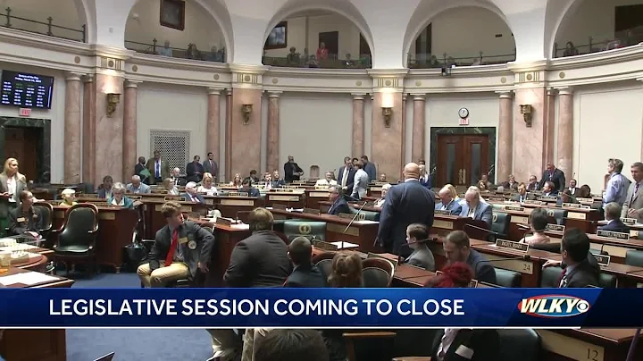 Lawmakers work to finalize bills during the last day of Kentucky's legislative session