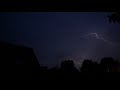 Thunderstorm - Lightning at normal and 10% speed (4-6-2019)