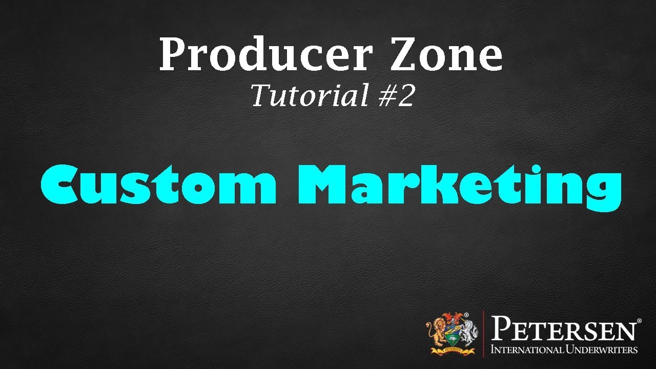 Producer Zone Tutorial 2 Custom Marketing YouTube