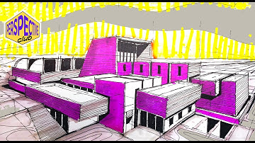 Perspective-How To Draw 2 Point Perspective Buildings #perspective #draw #architecture