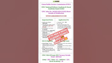 UPSC NDA & NAVAL ACADEMY EXAM ll 2022 result out 👍🥳 #job #ssc #ssccgl #upsc #nda #shorts #result