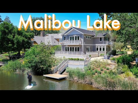 TOURING a $4,000,000 Hamptons Style Lakefront Mansion in California