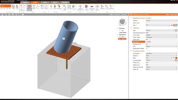 Model and design a footing with connecting plate using IDEA StatiCa