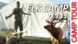 ELK Hunting CAMP 2021 - A look inside our WALL TENT Camping setup