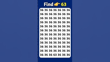 Find The Odd Number 63 #findtheoddnumber #shorts #maths #riddle #puzzle #viral #viralshorts #quiz