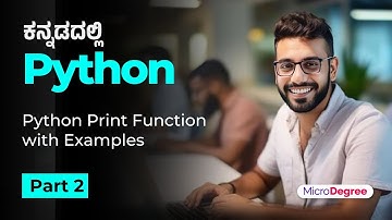 Part 2 - Python Print Function with Examples | Beginner Tutorial 2024 | MicroDegree #microdegree