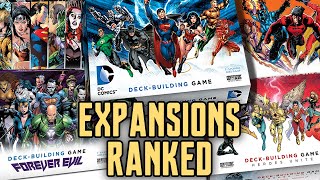 DC Comics Deck Building Game Expansions Ranked!
