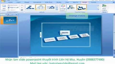 Thêm sơ đồ hình cây Smart Art vào Slide powerpoint