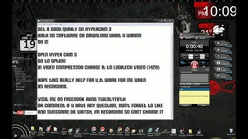 how to get a good quality on hypercam 3, no software or download