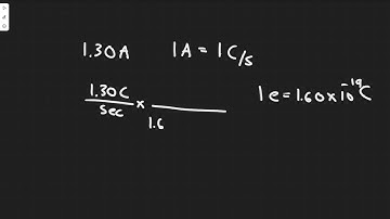 A current of 1.30 A flows in a wire. How many electrons are flowing past any point in the wire per s