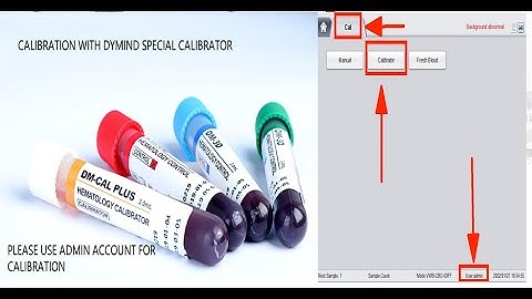 HOW TO DO CALIBRATION WITH DYMIND SEPCIAL CALIBRATOR---USE ADMIN ACCOUNT