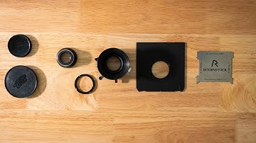 How to mount a large format lens.