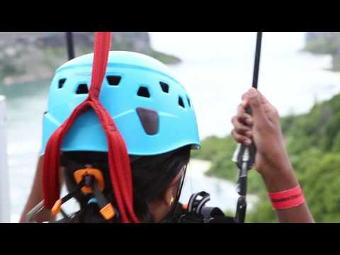 Play more. Fear less. On WildPlay's MistRider Zipline to the Falls