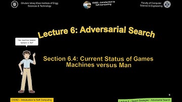 CS352 - Intro to Soft Computing - Lecture 6 - Adversarial Search - Section 4 - Man vs Machine