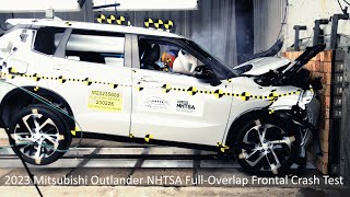2023-2024 Mitsubishi Outlander NHTSA Full-Overlap Frontal Crash Test