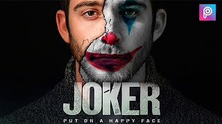 Joker Face 🔥 | How to make Joker face | PicsArt Editing Tutorial