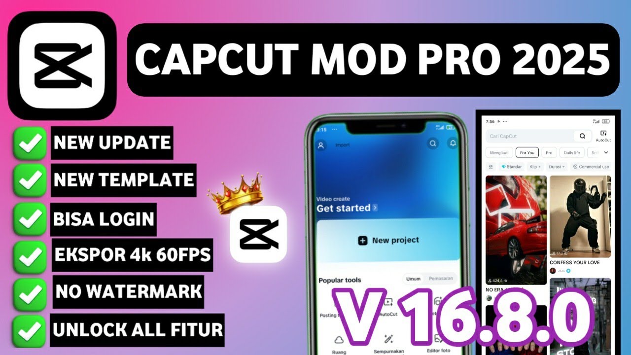 NEW UPDATE!! CapCut MOD APK PRO TERBARU DESEMBER 2025 | CapCut V 16.8.0