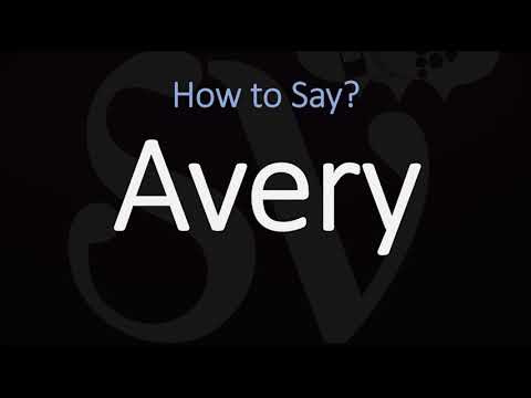 Vidéo: Que signifie le nom avery ?