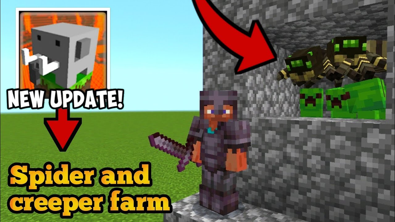 How To Make Creeper and Spider Farm In Craftsman building craft new ...