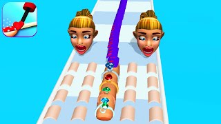 NAIL STACK! game BEST NAIL GAME 🌈💅👸 Gameplay All Levels Walkthrough iOS, Android New Game 3D Mobile screenshot 2