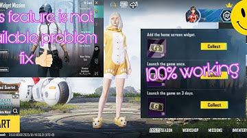 Pubg mobile Home screen widget 😭#not available problem fix 😀# pubg mobile home screen not available