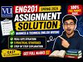 ENG201 Assignment Solution Spring 2026 | Full Marks Guide 💯