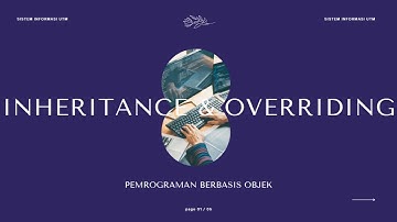 Modul 2. Inheritance dan Overriding - Praktikum Pemrograman Berbasis Object