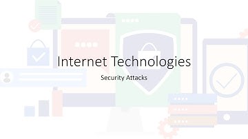 Internet Technologies | 5.3 – Security Attacks