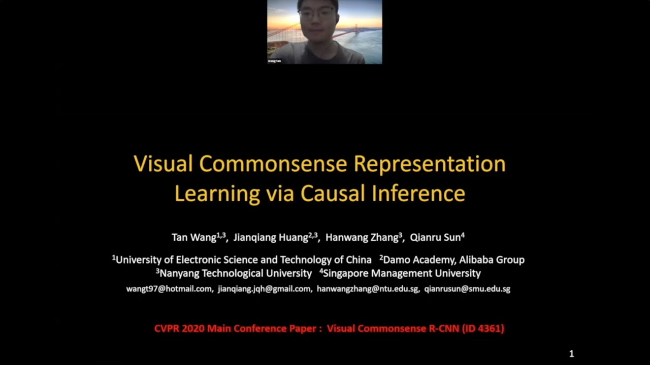 visual commonsense representation learning via causal inference