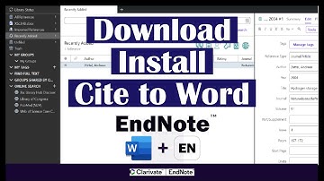 EndNote 2025 Full Tutorial: Download, Install & Cite in Word | Step-by-Step Guide | #endnote