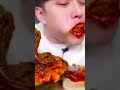 اصوات الاكل نودلز كوري و دجاج مقرمش كوري لذيذ 