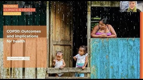 COP30 Debrief - Recording of the webinar held on December 4th, 2025