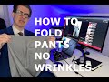 How to fold pants for luggage travel with no wrinkles