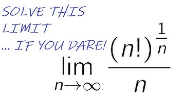 Limit with factorial leads to familiar solution (contains errors)