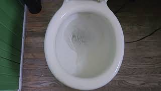 1910s Busch Company Forward Trap toilet on a Low 1960s Gerber Tank